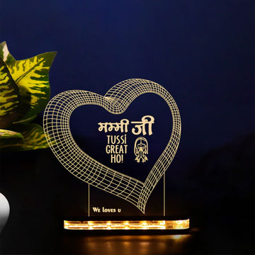 Mummy Ji Tussi Great Ho" Mom Night Lamp – 16 Color Changing Lights with Remote | Best Mother's Day Gift