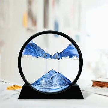 Moving Sand Art – Hypnotic Landscape Showpiece for Home & Office Decor | Calming Motion Art Piece | Unique Gift Idea
