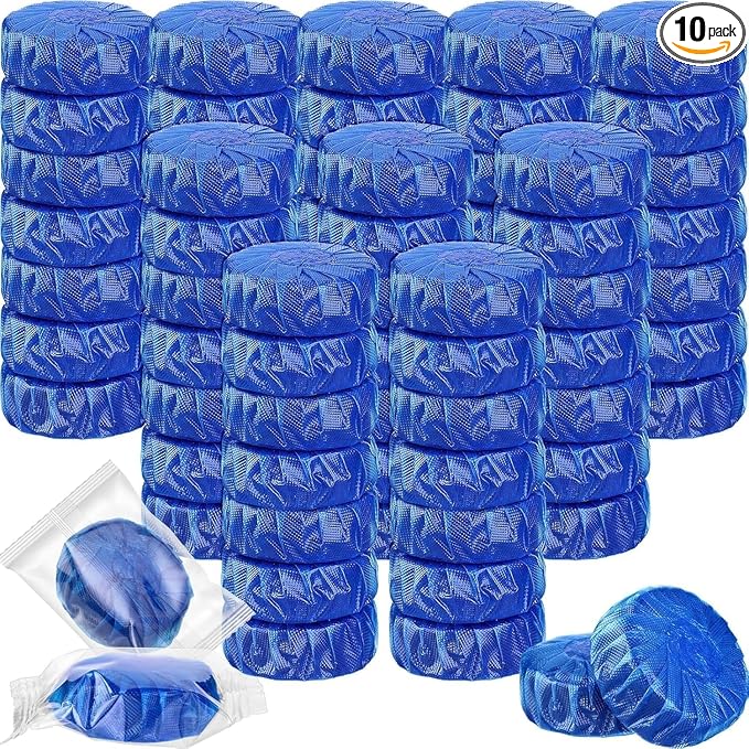 Toilet Cleaner Tablets – Buy 1 Get 1 Free (20 Tablets Total) | Deep Cleaning, Long-Lasting Freshness, Blue Bubble Foaming Action