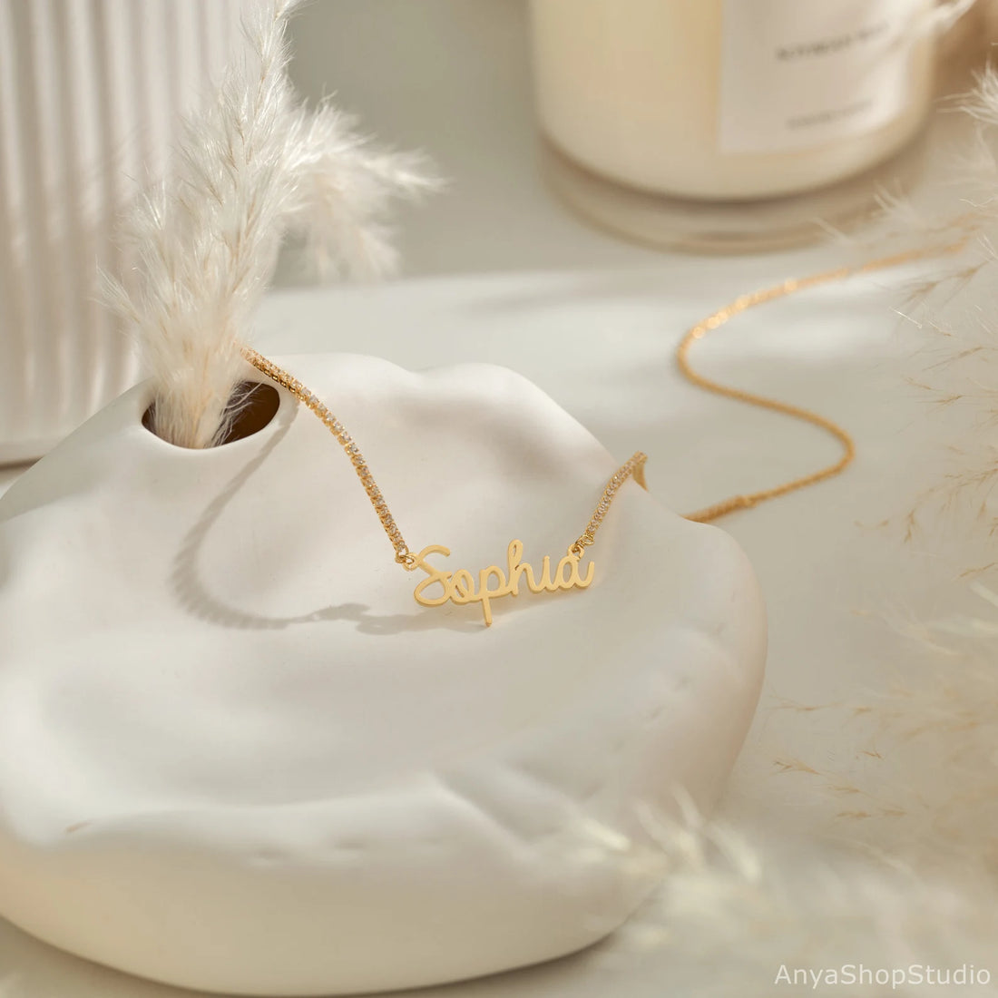 Personalized Custom Name Necklace – Elegant Gift for Mom, Wife, or Girlfriend | Perfect for Birthdays, Mother’s Day & Anniversaries